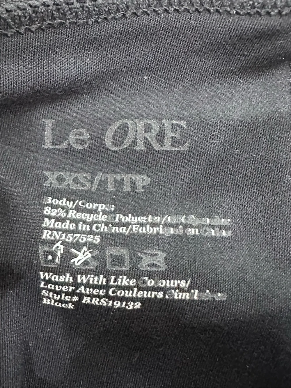 Le Ore Corso crossover leggings black XXS